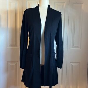 Women's Black Open-Front Jacket